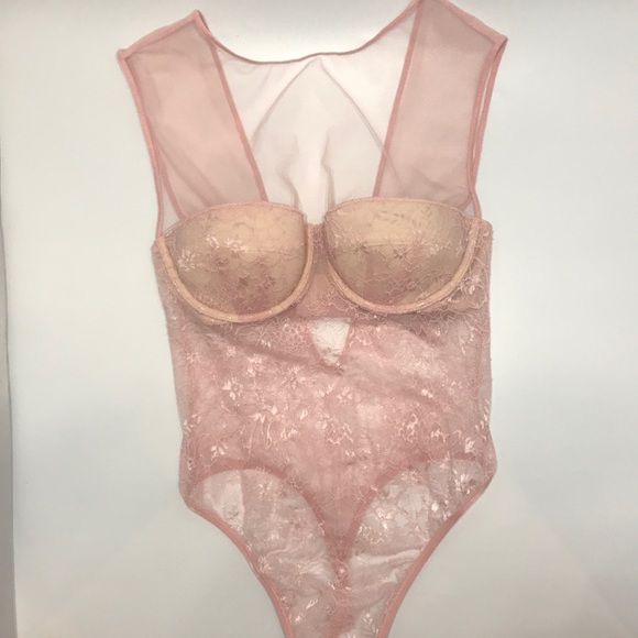 Victoria’s Secret Floral Lace And Mesh Bodysuit - Picture 14 of 17